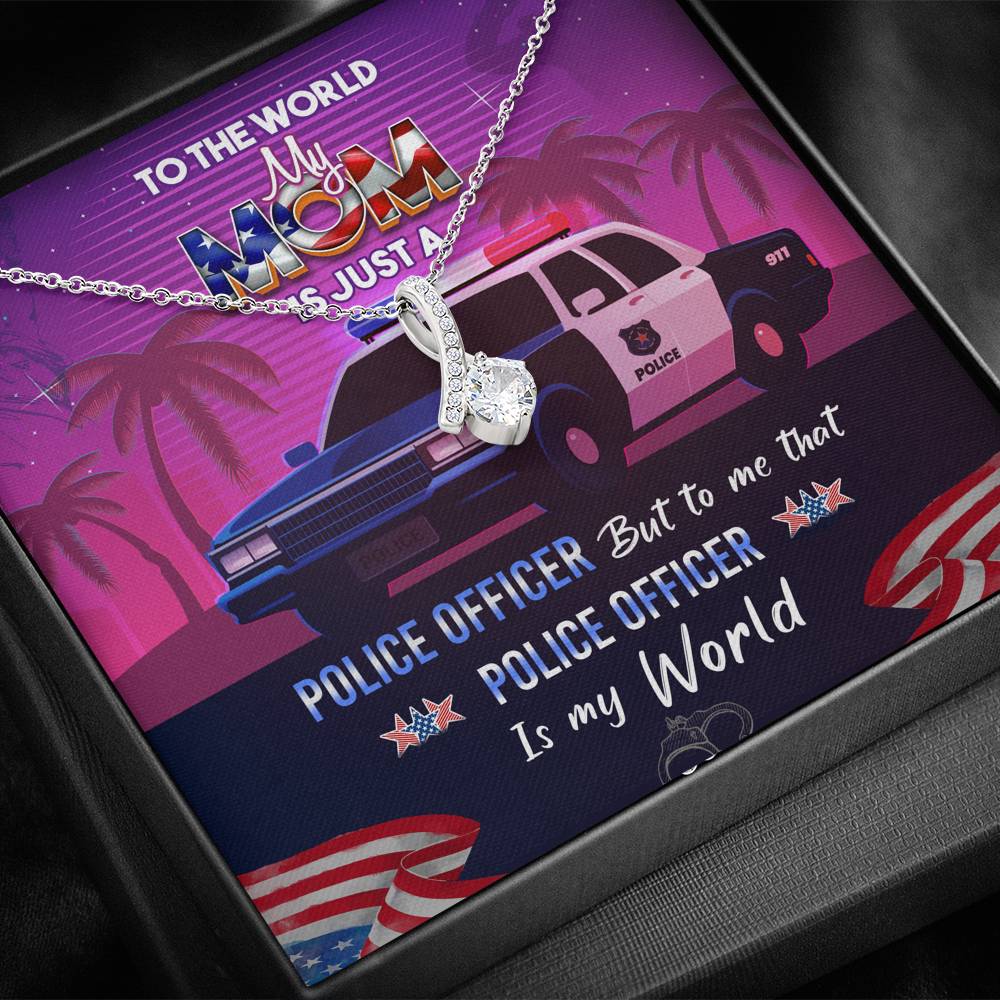 Necklace, Police Officer, Mom Gift, Mother Day Gift