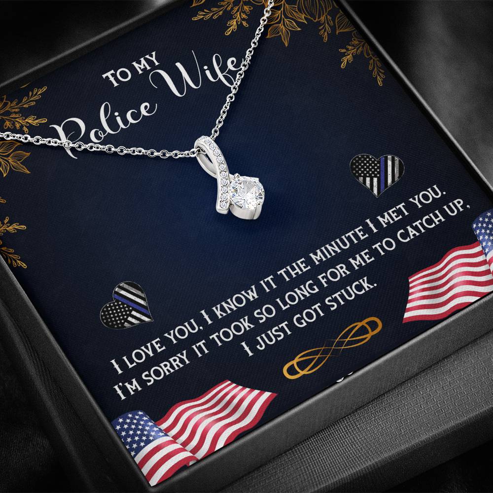 Police wife Gift, Necklace, Valentine Day Gifts