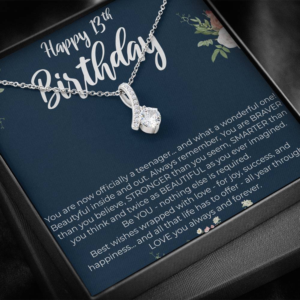 Personalized Daughter Sister Necklace for Her Valentines Birthday Gift Alluring Hearts Necklace for Women with Message  Card