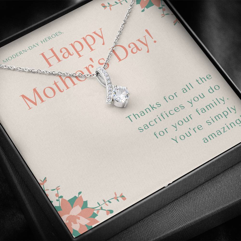 Best Friend Gift BFF, Bonus Mom Gift Necklace, Birthday Gift for Step Mom to Say Thank you, Nana Mothers Day Gift, Best Friend Gift BFF, First Mothers Day Gift, To My Mom