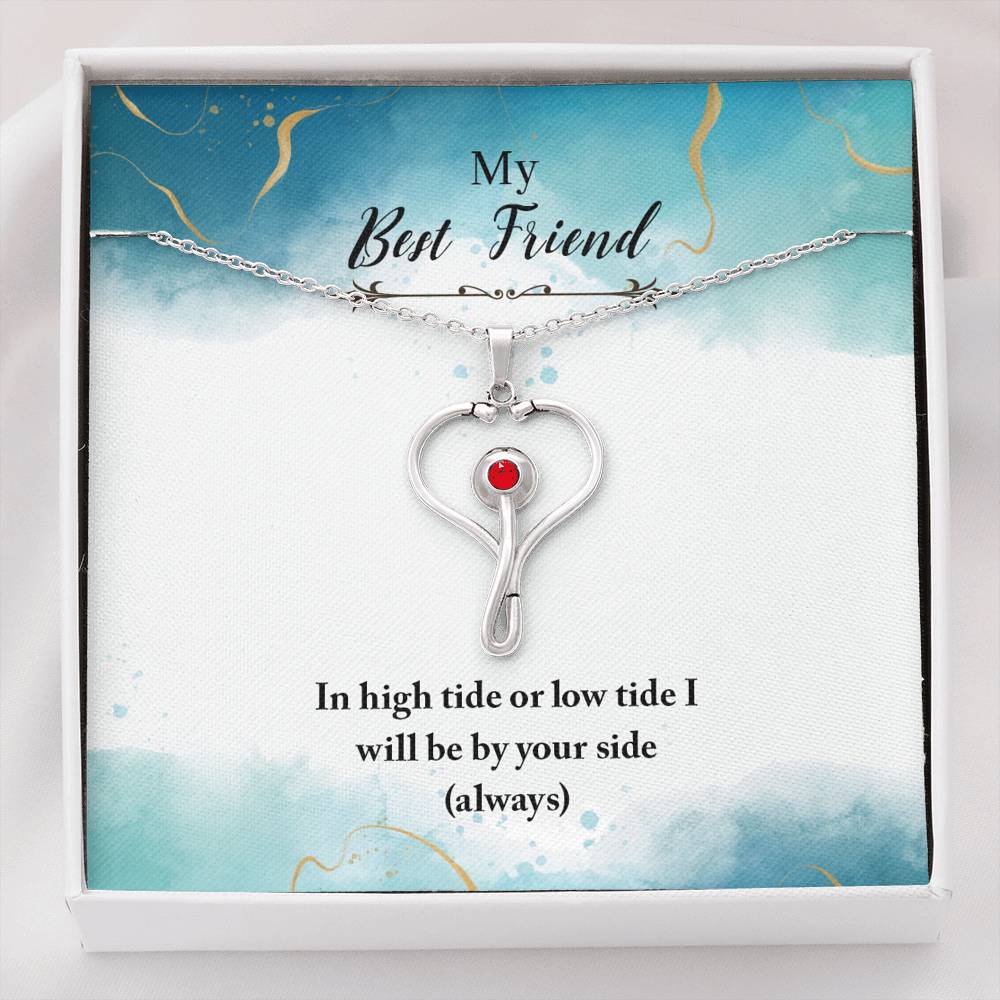 Necklace Gift To My Best Friend True Friendship Pendent Gift With The Message Card On Birthday Graduation Wedding Engagement Gift