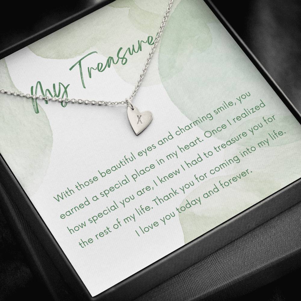 Gift for Girlfriend, Heart Necklace Jewelry for Her, Birthday Gift, Anniversary Gift Box