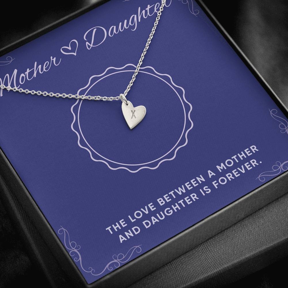 Mother And Daughter Necklace For Daughter Heart Charms Pendant For Her Birthday Graduation Valentines Gift From Mom Women’s Fashion