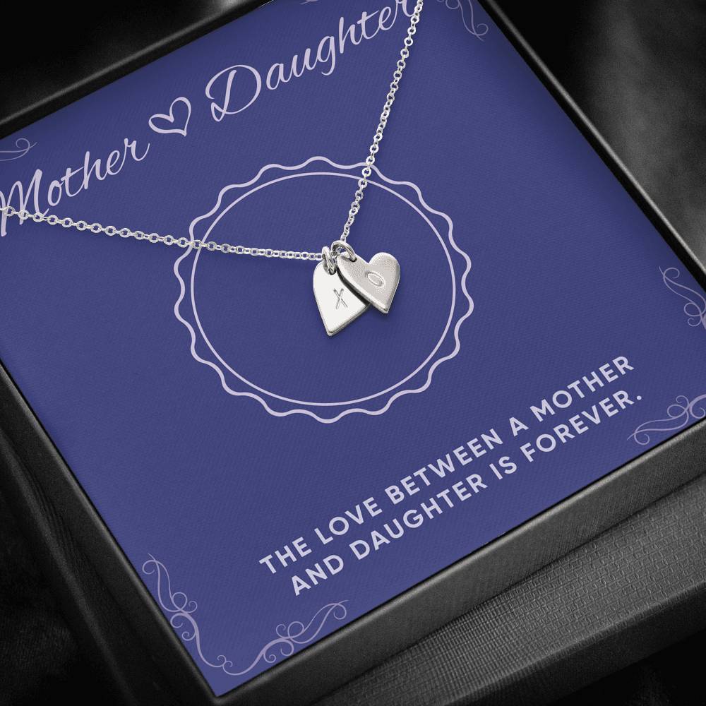 Mother And Daughter Necklace For Daughter Heart Charms Pendant For Her Birthday Graduation Valentines Gift From Mom Women’s Fashion