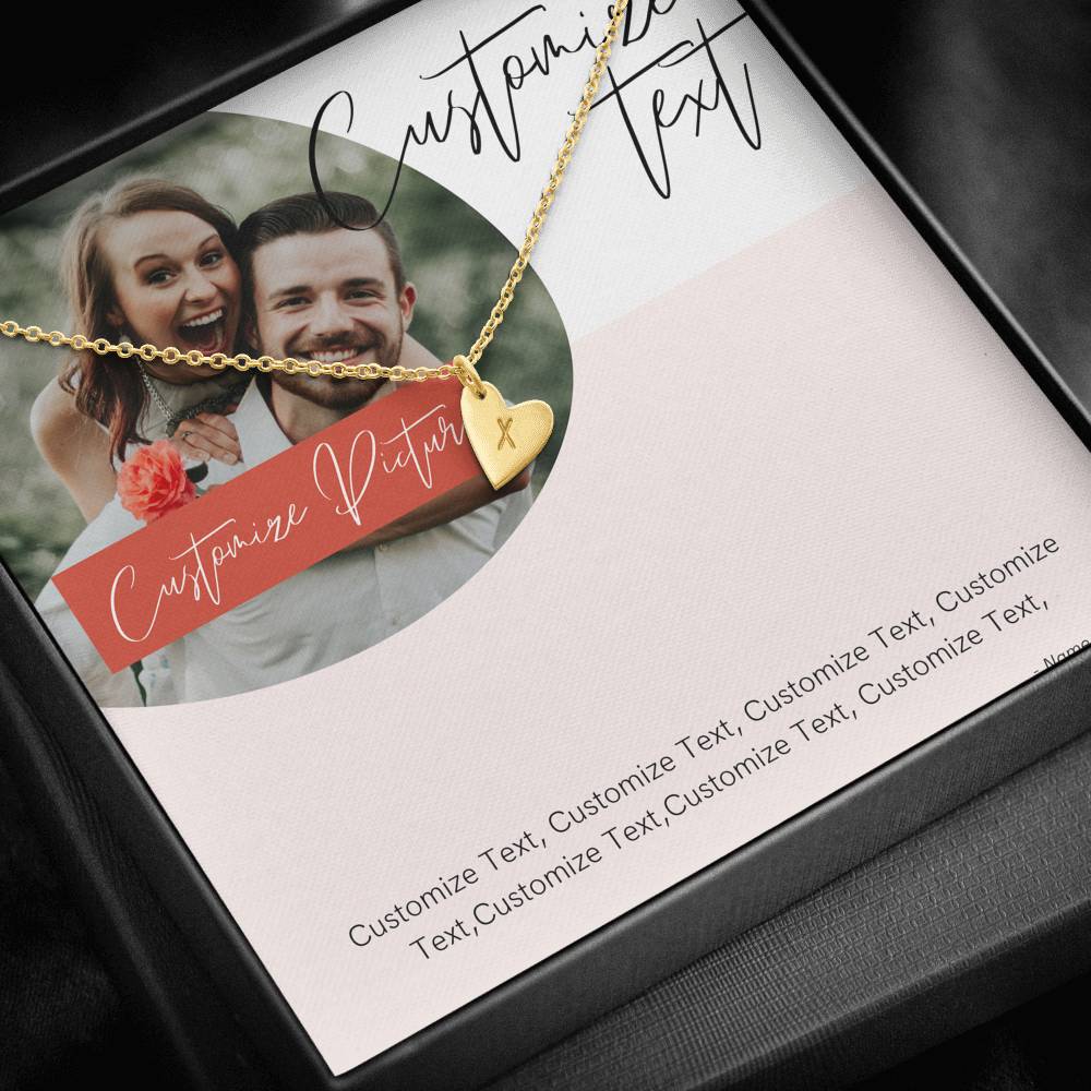 Personalized Gifts, Custom Initials Necklace, Personalized Cards, Custom Text