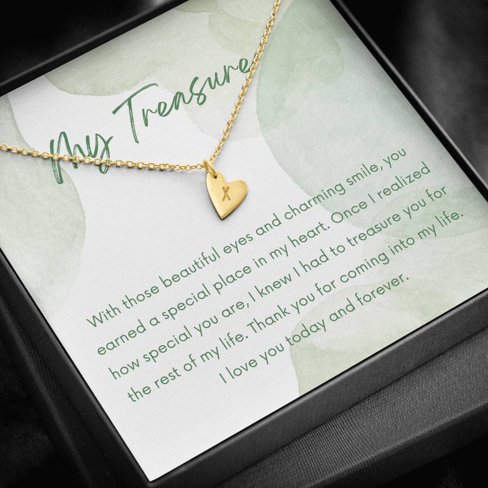 Gift for Girlfriend, Heart Necklace Jewelry for Her, Birthday Gift, Anniversary Gift Box