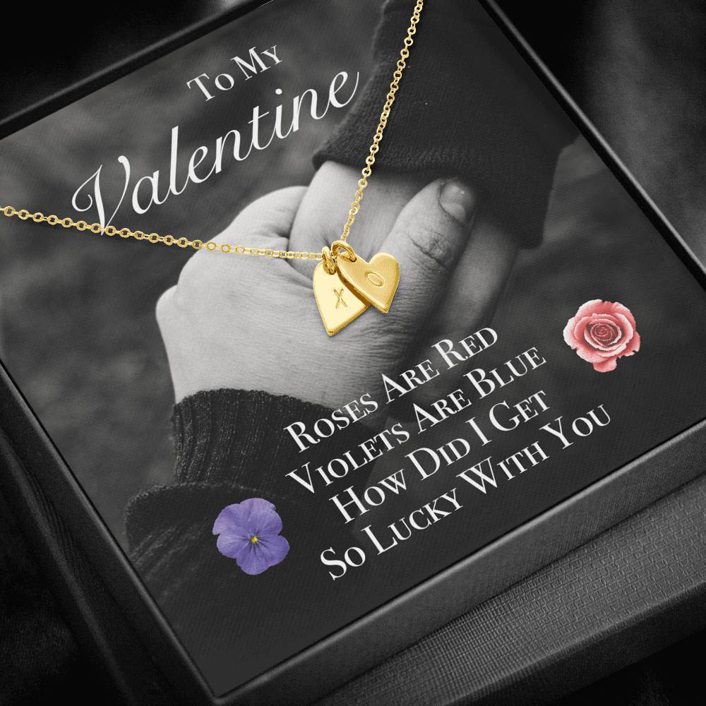 To My Wife Girlfriend Valentine's Day Pendent Gift With The Message Card From Husband Boyfriend On Birthday Wedding Anniversary