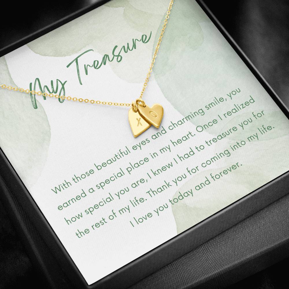 Gift for Girlfriend, Heart Necklace Jewelry for Her, Birthday Gift, Anniversary Gift Box