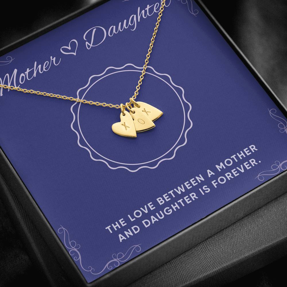 Mother And Daughter Necklace For Daughter Heart Charms Pendant For Her Birthday Graduation Valentines Gift From Mom Women’s Fashion