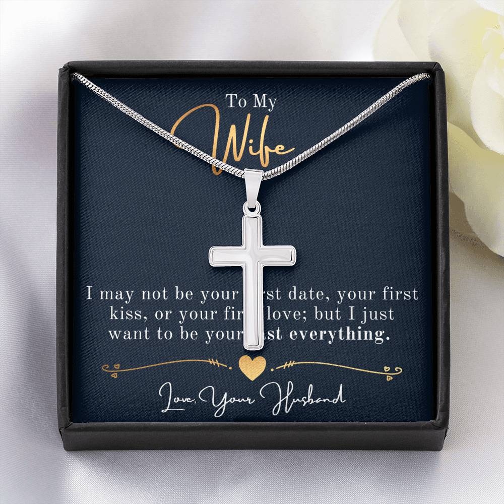Faith cross Necklace, Faith, Wife Necklace