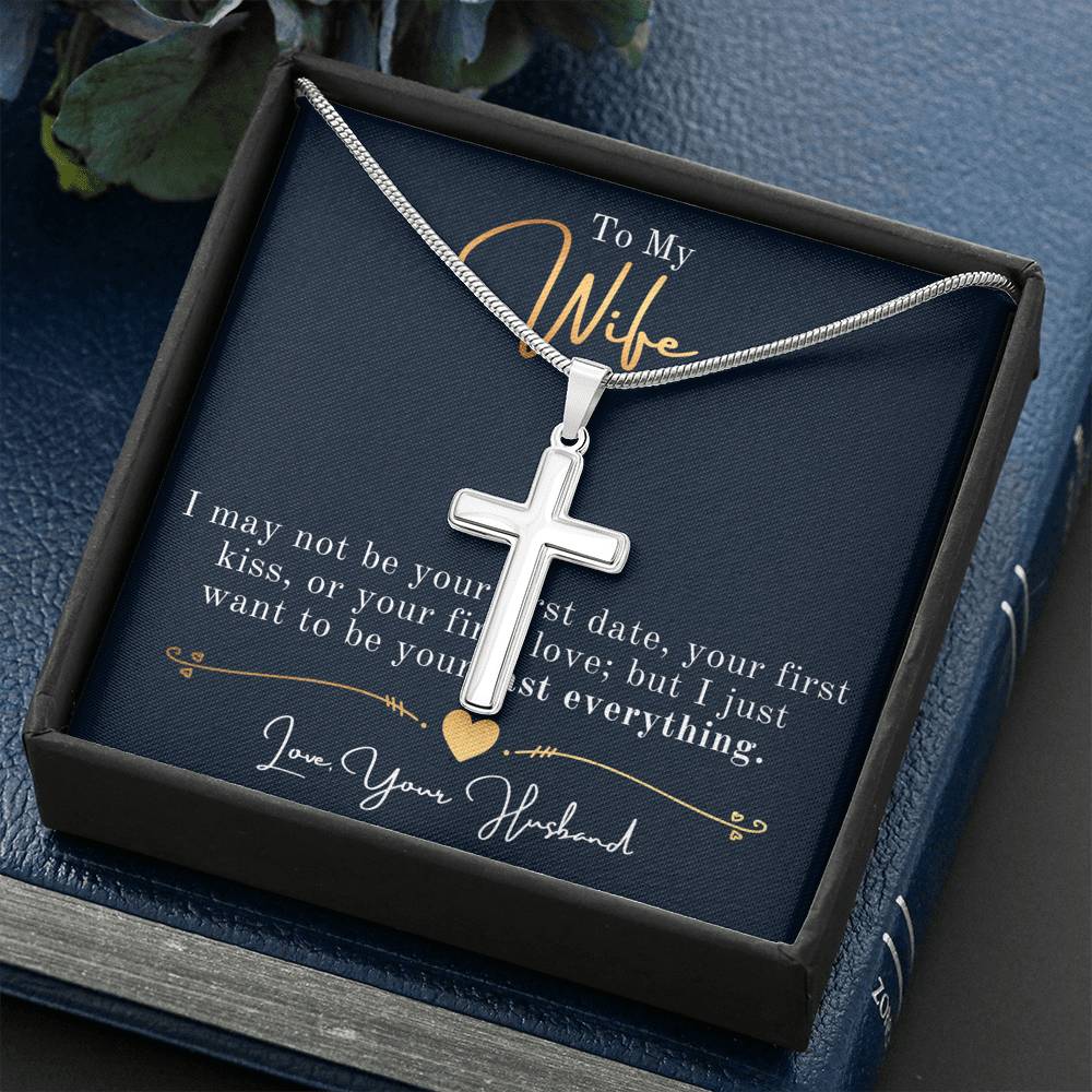 Faith cross Necklace, Faith, Wife Necklace