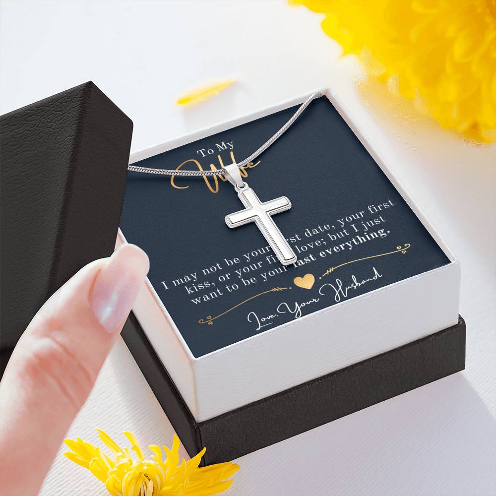 Faith cross Necklace, Faith, Wife Necklace