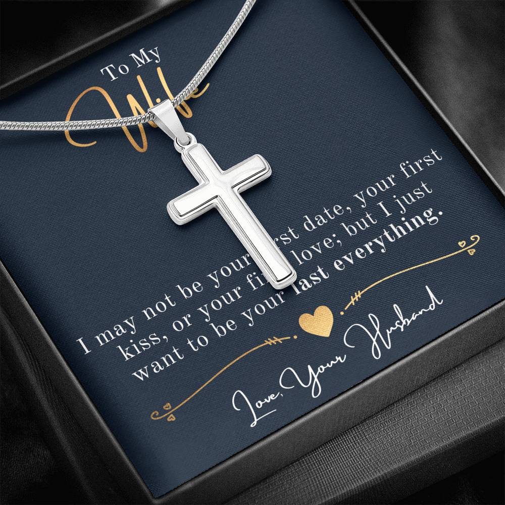 Faith cross Necklace, Faith, Wife Necklace