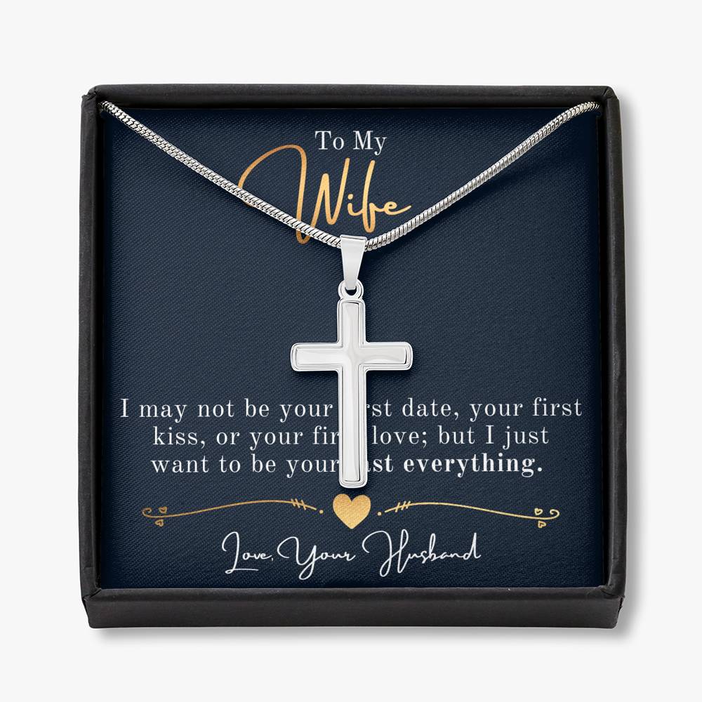 Faith cross Necklace, Faith, Wife Necklace
