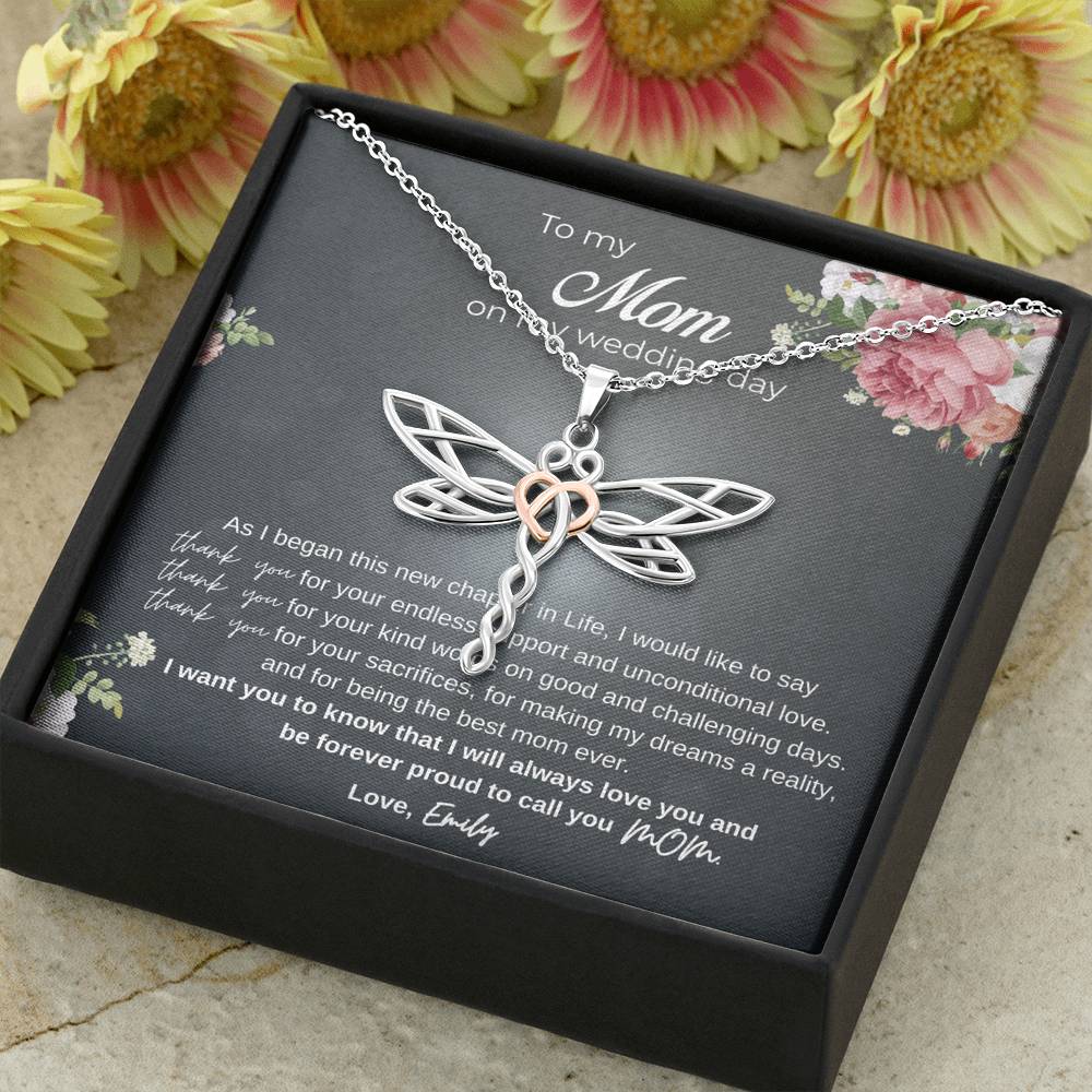 Future MIL Gift Bride Gift To Mom Future MIL To My Mother In Law On Our Wedding Day Charm Necklaces To My Mother In Law On Our Wedding Day Personalized Gift