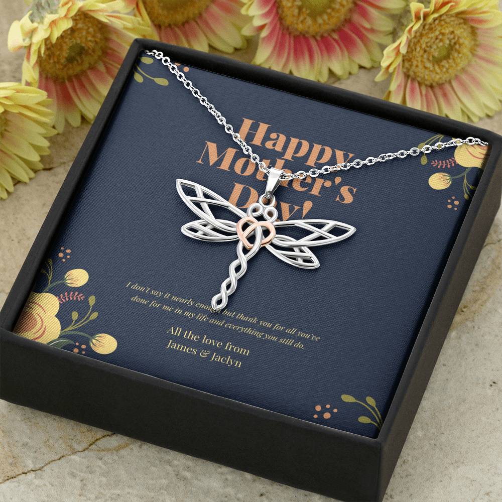 Mothers Day Card, Mom Birthday Card Bonus Mom Gift Necklace, Bonus Mom Gift, Diy Mothers Day Gift, Unbiological Mom, Mothers Day From Daughter,