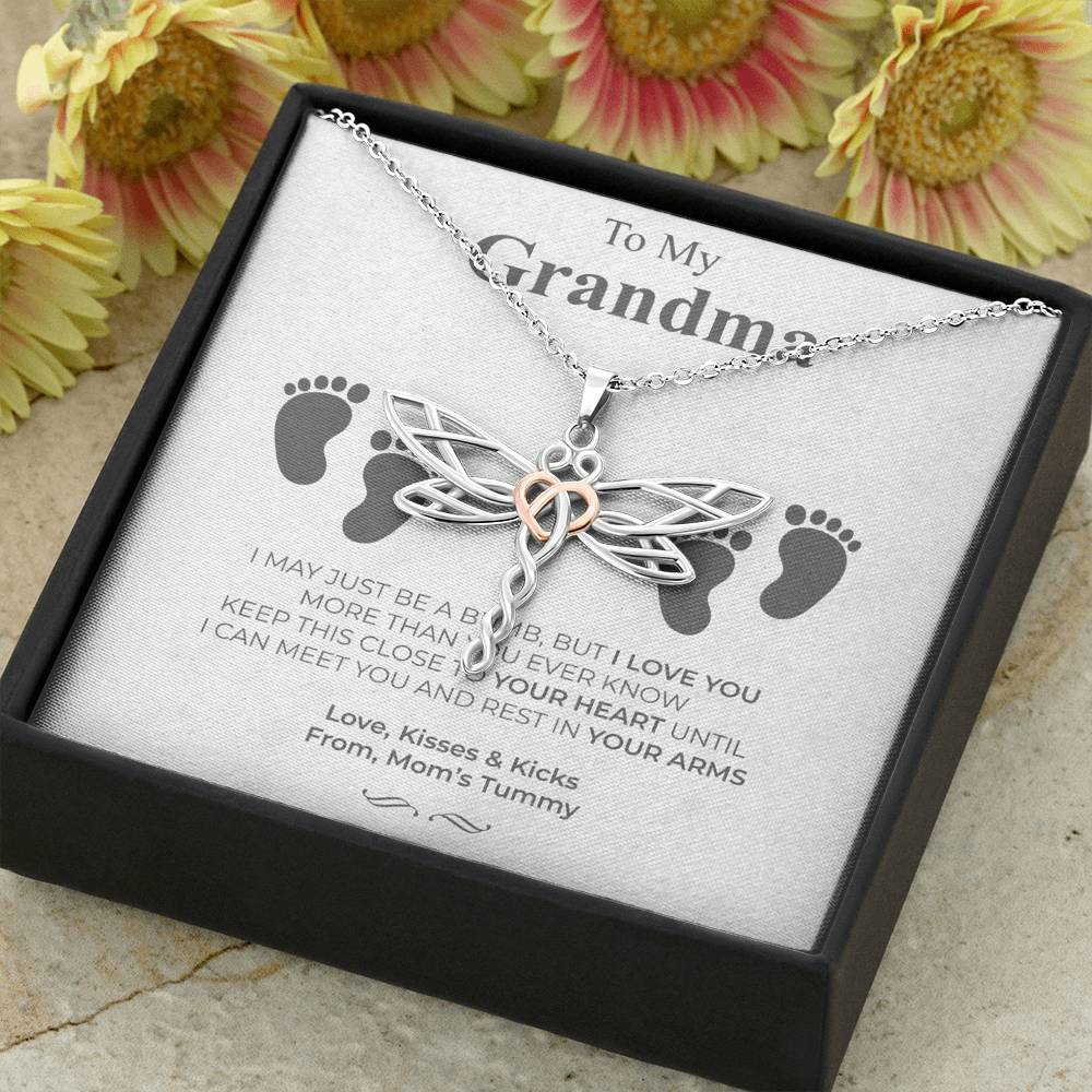 Mother's Day Necklace Gift For Women Forever Love Grandma Pendent Gift On Her Birthday Meeting With Grand Mother With The Message Card