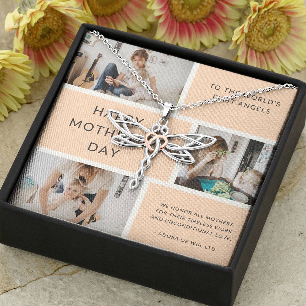 Mother's Day Necklace To My Mother Honored For Great Job Pendent Gift For Mother In Law Step Mom Grandma Thank You Gift With The Message Card