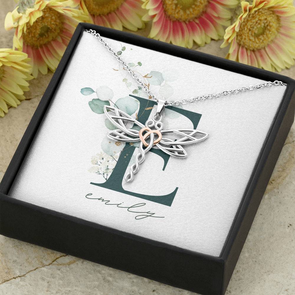 Valentine Gift for Female Boho Dragonfly Pendent On Valentine Day