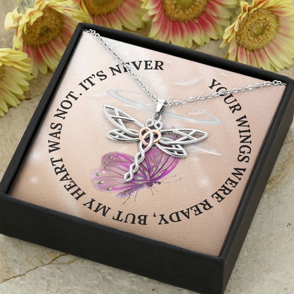 Personalized Memorial Pendant Necklace, Bereavement Gift, Butterfly Necklace, Birthstones & Personalized, Family Remembrance