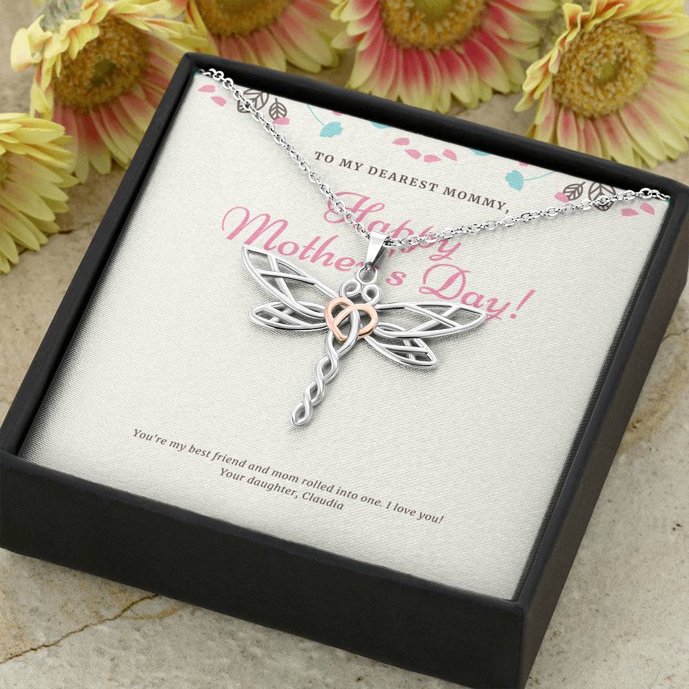 Mom Necklace Mothers Day Card, Stepmother Necklace, Stepmother Necklace, Mothers Day Gift From Husband, Jewelry Gift for My Second Mom, Mom Jewelry Gift,