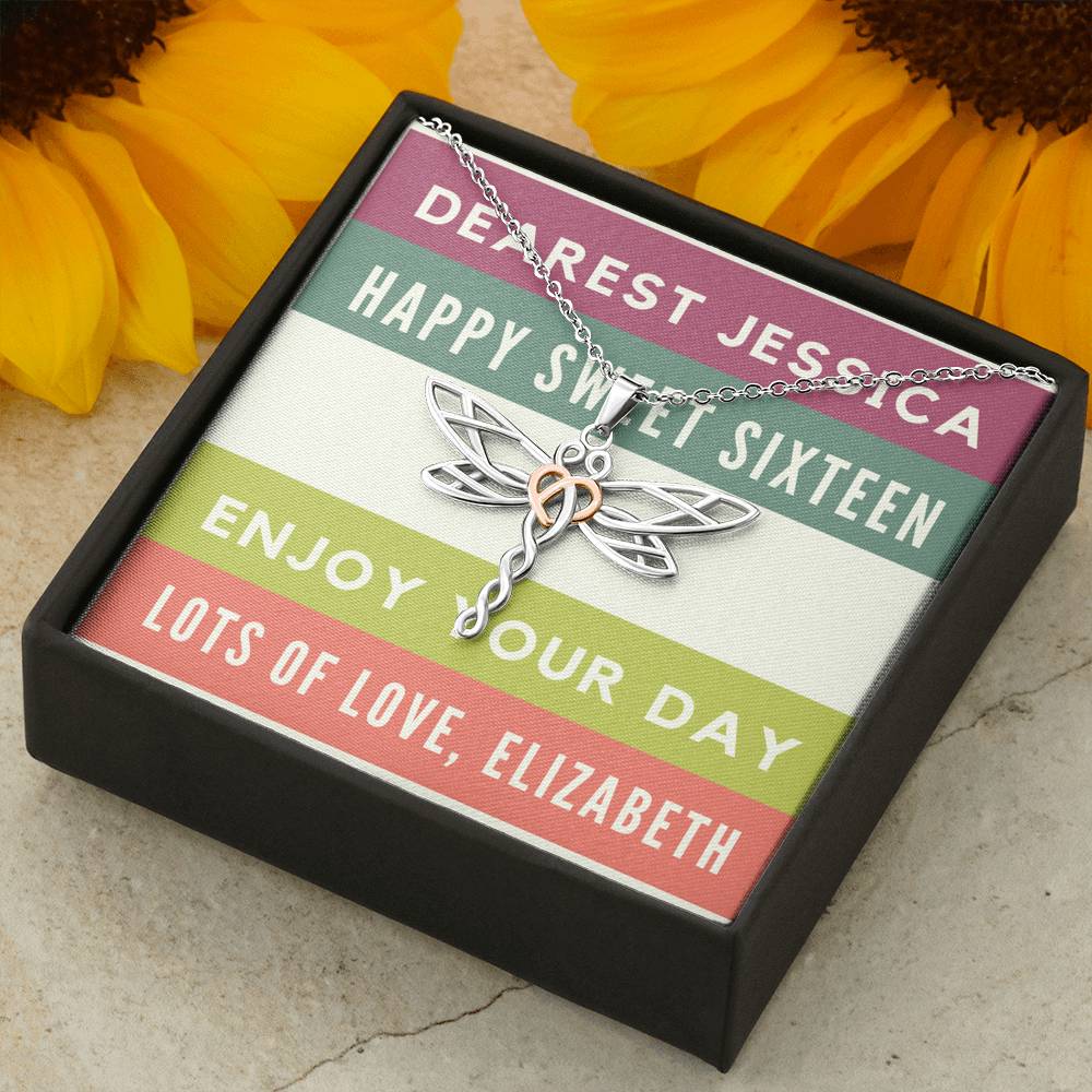 Personalized SWEET 16 Necklace, 16th Birthday Gift, Jewelry Gift Box, Sweet sixteen present for daughter, Sweet 16 Gift Necklace, Sweet Sixteen, 16th Birthday, Daughter, Granddaughter, Niece, Friend,