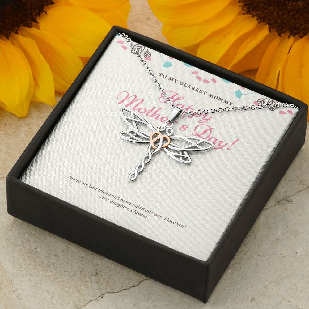 Mom Necklace Mothers Day Card, Stepmother Necklace, Stepmother Necklace, Mothers Day Gift From Husband, Jewelry Gift for My Second Mom, Mom Jewelry Gift,