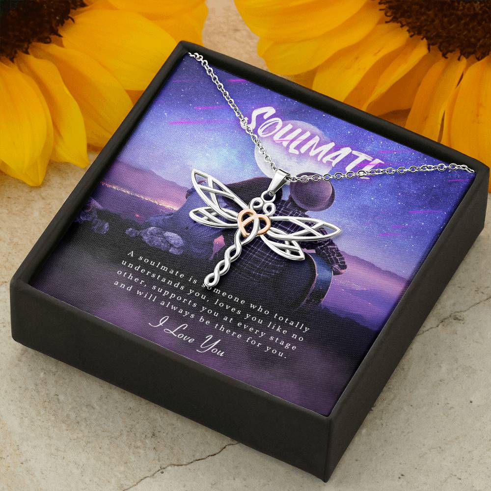 To My Soul Mate Necklace, Engagement Gift for Soul Mate, Sentimental Gift for Wife , Meaningful Gift for Fiancee, Wife Necklace Gift