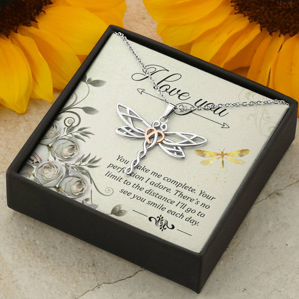 Dragonfly Necklace, Valentine Day Gift, Mother Day Gift