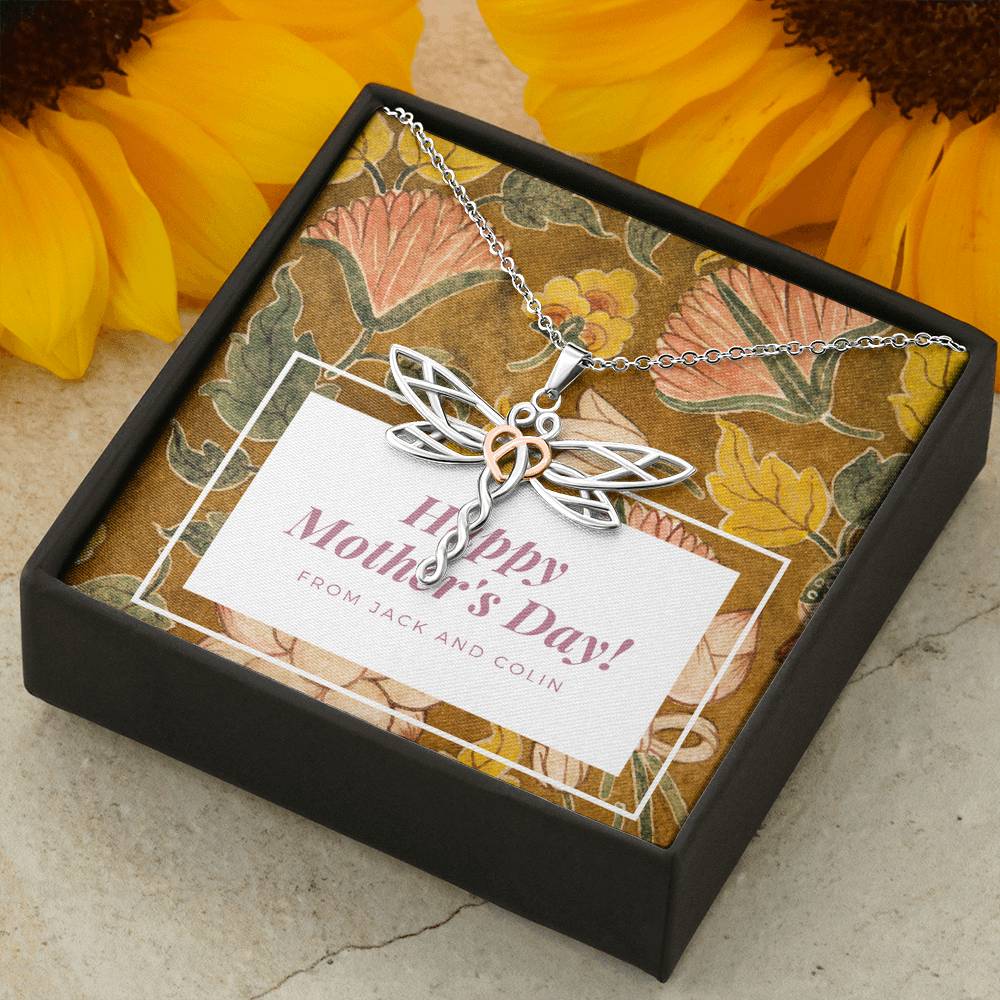 Personalized Necklace Gift To My Mother In Law Grand Mother Mommy Mother's Day Birthday Appreciation Gift With The Message Card