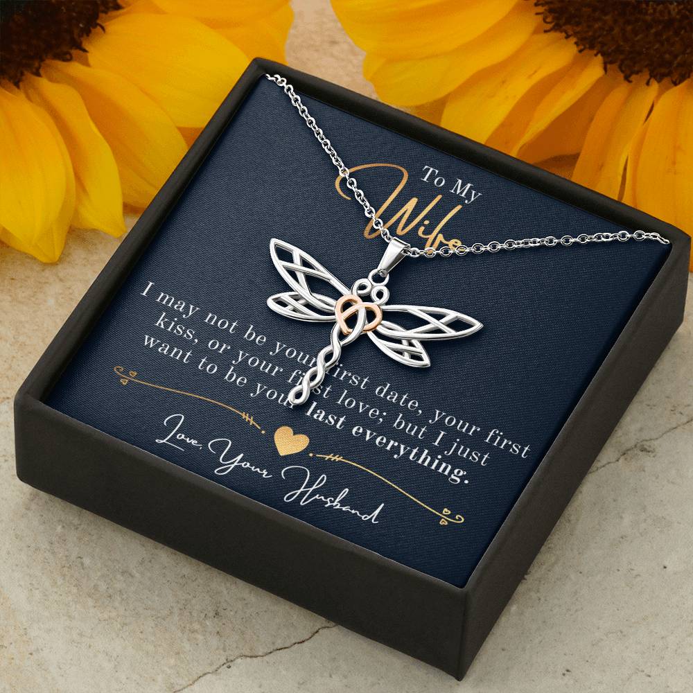 Dragonfly Necklace, Wife, Valentine Day, Mothers Day