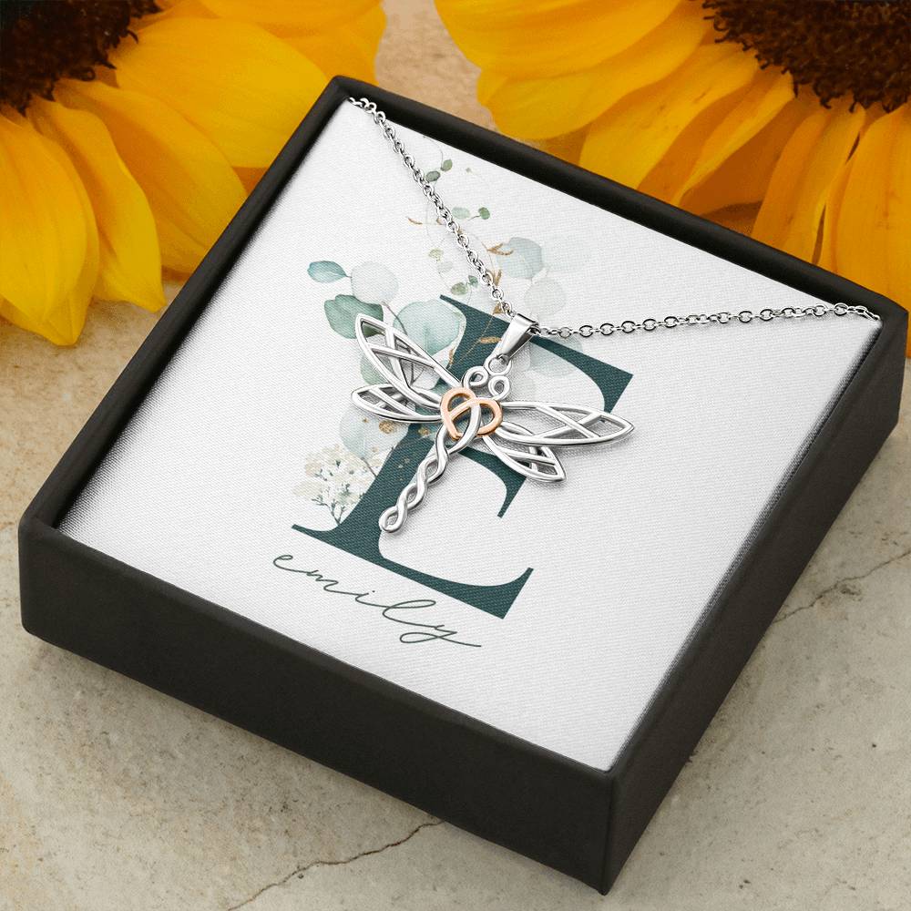 Valentine Gift for Female Boho Dragonfly Pendent On Valentine Day