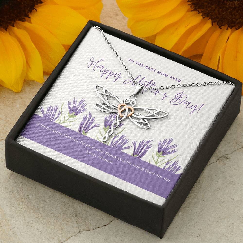 Mother Necklace Gift For Doing A Great Job On Mother's Day For Grandma Mother In Law Step Mom Pendent Gift With The Message Card