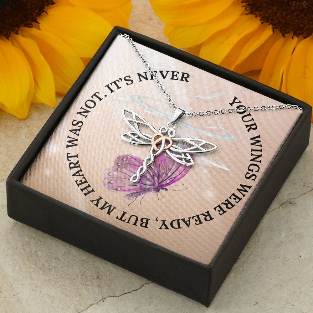 Personalized Memorial Pendant Necklace, Bereavement Gift, Butterfly Necklace, Birthstones & Personalized, Family Remembrance