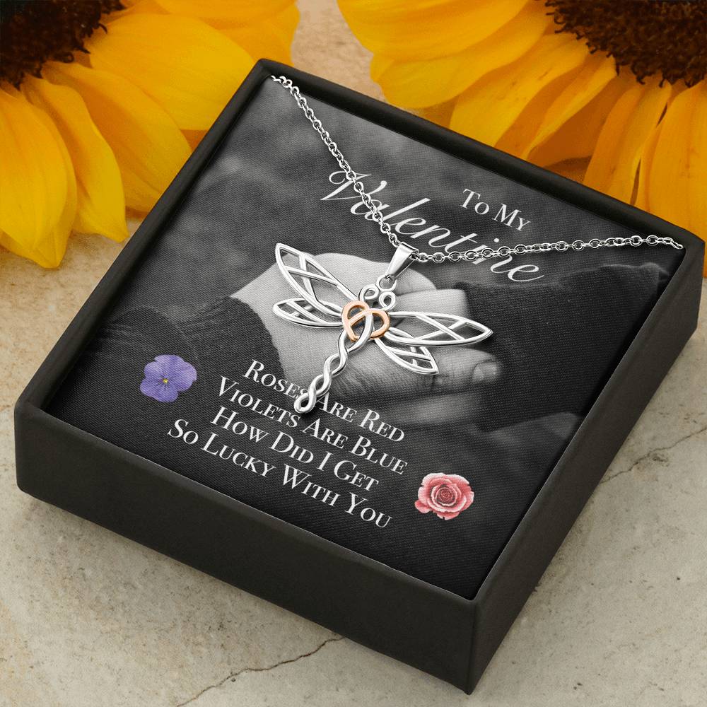 Valentine's Day Necklace Gift To My Wife Girlfriend On Birthday Wedding Anniversary Gift With The Message Card From Husband Boyfriend
