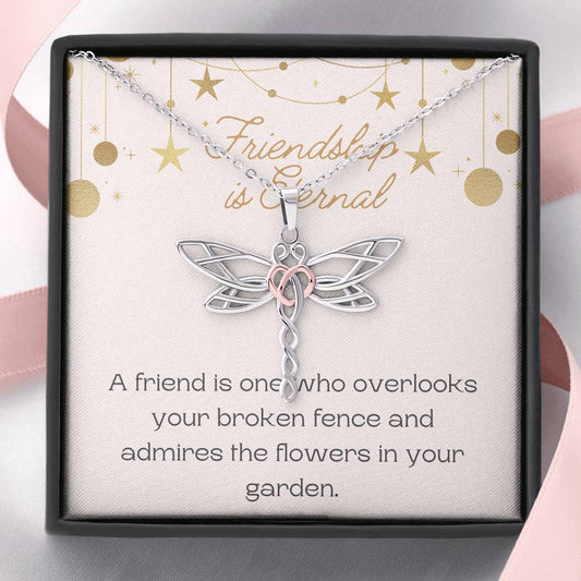 Dragonfly Necklace, Friendship Necklace