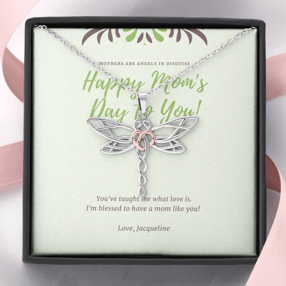 Necklace Gift To My Mommy Grandma Step Mom Mother In Law Pendent For Doing A Great Job Thank you Gift With The Message Card