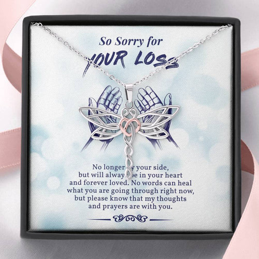 Sorry For Your Loss Sympathy Gift, Memorial Gift, Miscarriage Necklace Gift, Loss of baby gift, Loss of Sister Gift, Sister Remembrance Necklace