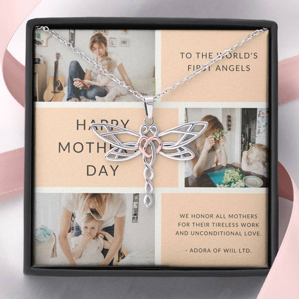 Mother's Day Necklace To My Mother Honored For Great Job Pendent Gift For Mother In Law Step Mom Grandma Thank You Gift With The Message Card