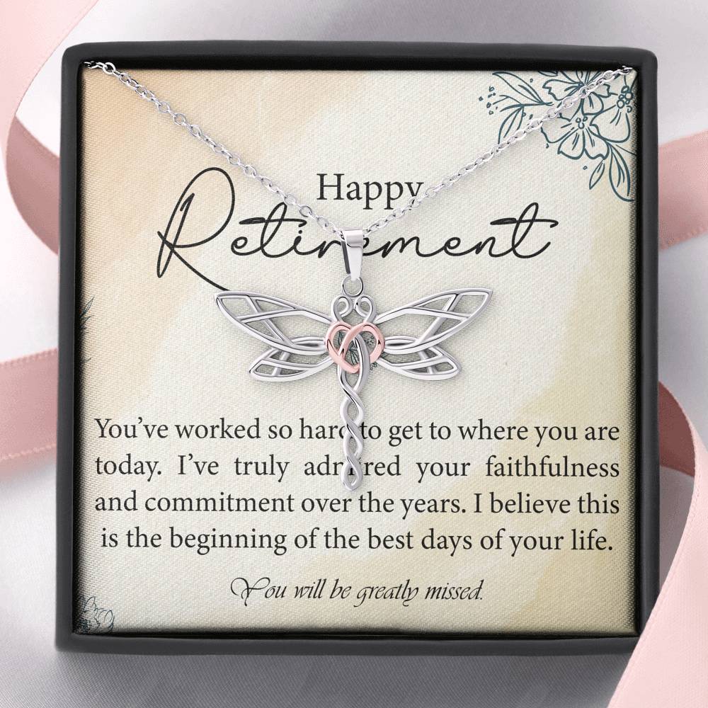Retirement Day Necklace Gift To My Boss On Her Retirement Ceremony