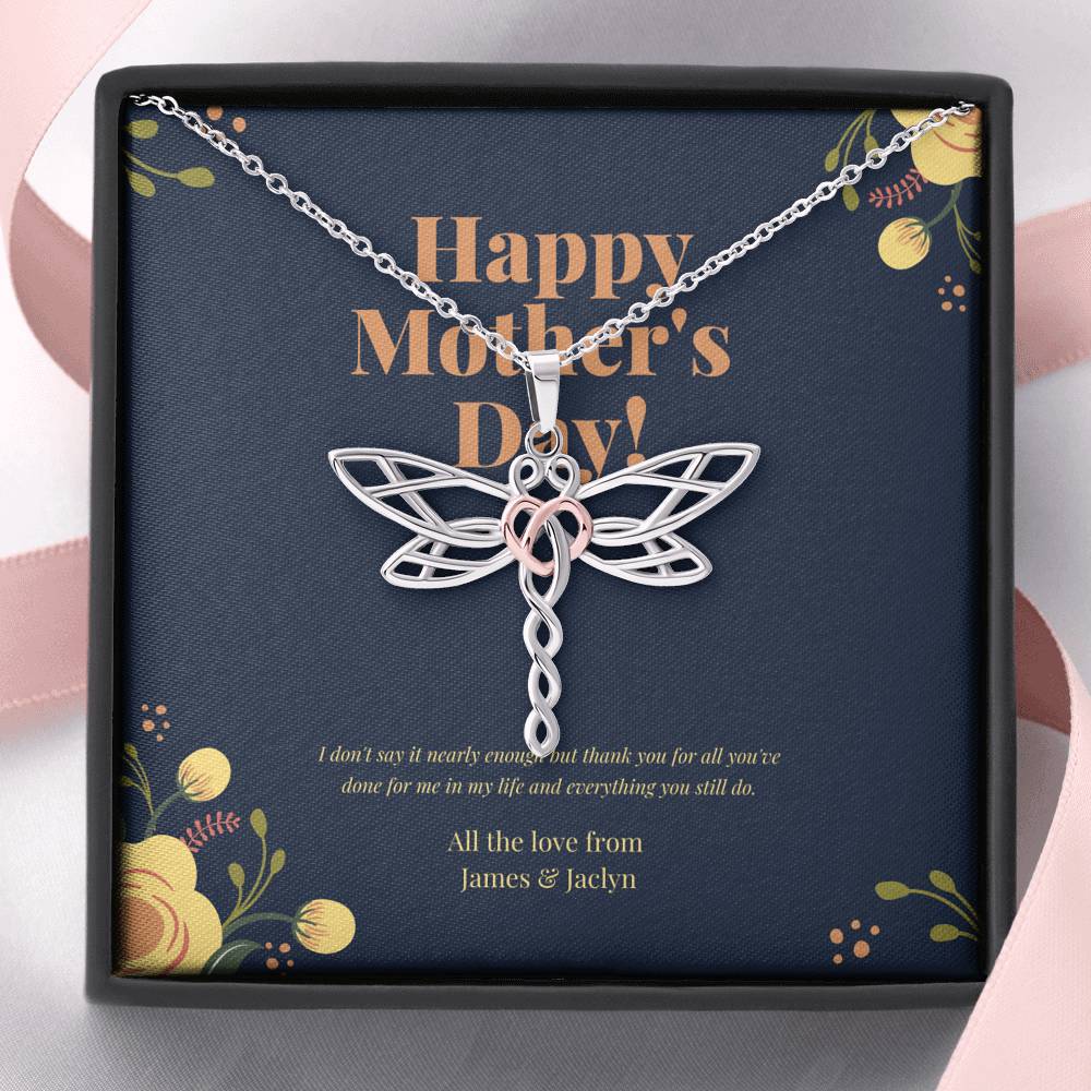 Mothers Day Card, Mom Birthday Card Bonus Mom Gift Necklace, Bonus Mom Gift, Diy Mothers Day Gift, Unbiological Mom, Mothers Day From Daughter,