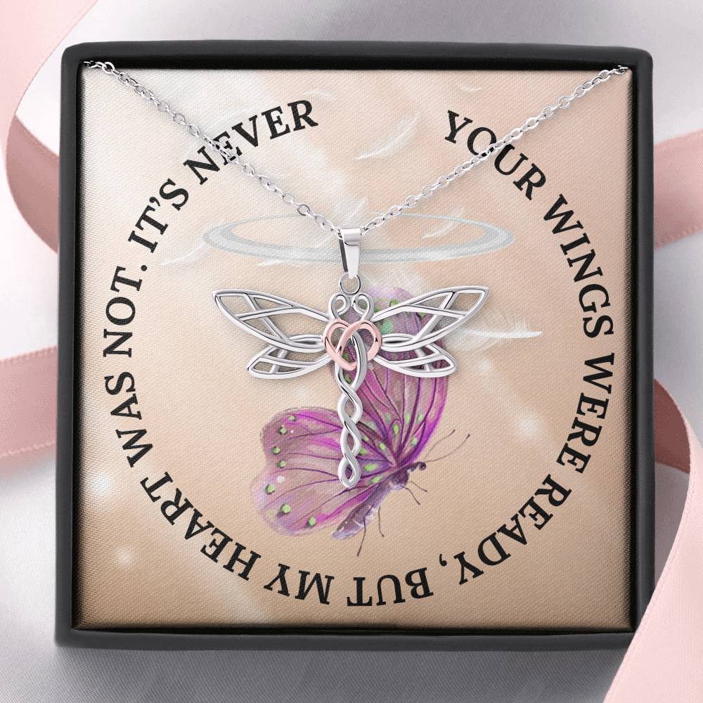 Personalized Memorial Pendant Necklace, Bereavement Gift, Butterfly Necklace, Birthstones & Personalized, Family Remembrance