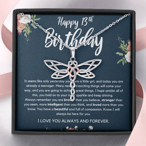 13th Birthday Personalized Custom Name, Gift for Girl Turning 13, Birthstone, Gift for 13 Year Old, Teenage Girl Gift, 13th Birthday Jewelry, Birthday necklace, Gift for 13 year old, Message card