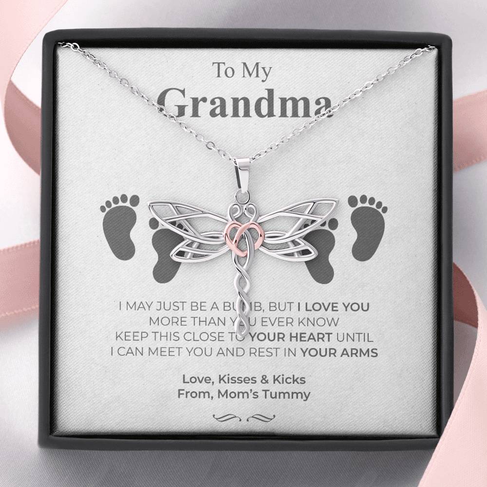 Mother's Day Necklace Gift For Women Forever Love Grandma Pendent Gift On Her Birthday Meeting With Grand Mother With The Message Card