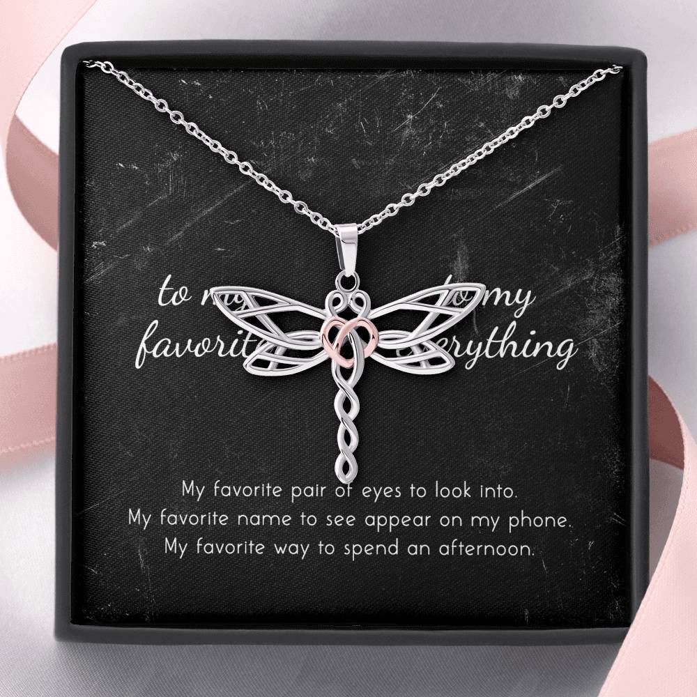 Daughter's Day Necklace Gift To My Daughter Dragonfly Sliver Pendent From Mom