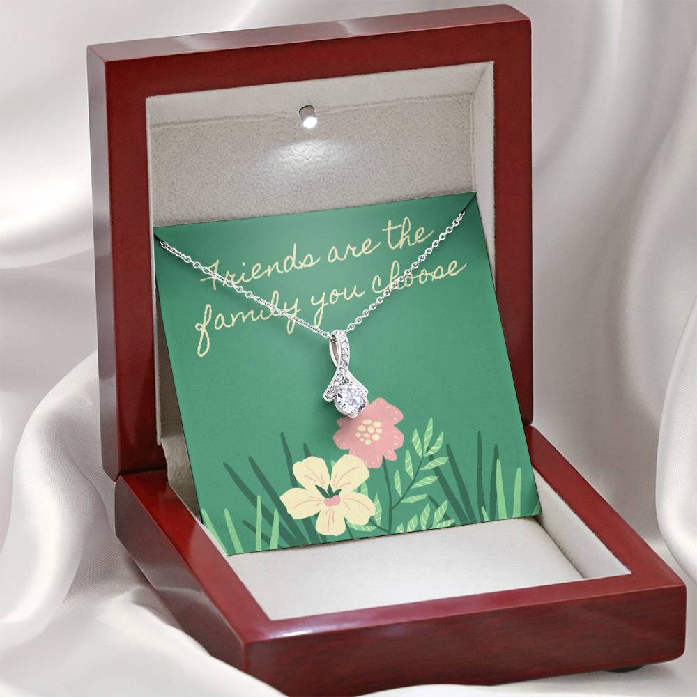 Friendship Necklace for BFF Small Dainty Silver Pendant Valentines Birthday Gift For Friend  For Bestfriend For Women BFF