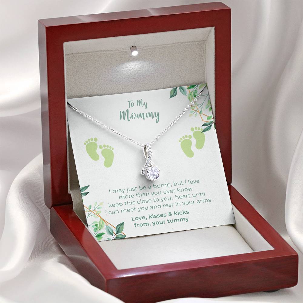 Personalized Necklace Gift For Mother On Her Birthday Mother's Day From Son Daughter To My Mummy Pendent Gift With The Message Card