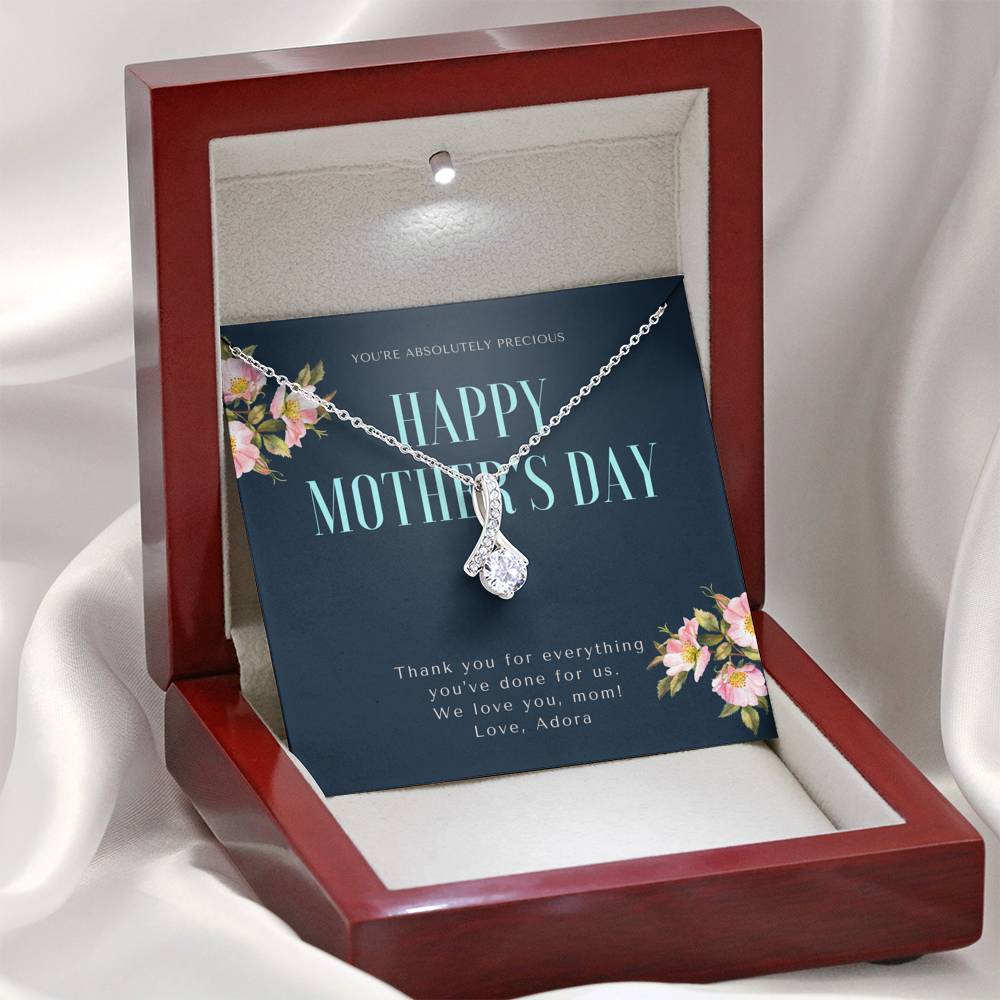 Necklace To My Mom Mother In Law Grandma Pendent Gift With The Message Card Thank You Gift On Her Birthday Mother's Day
