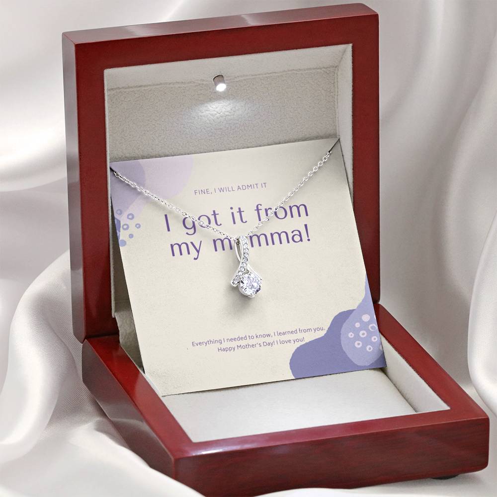 Mother in Law Gift, Personalized Mother Day Necklace, Bonus Mom Gift Necklace, Mothers Day Gift Basket, Foster Mom Gift,  Mom Birthday Card Unbiological Mom Gift,