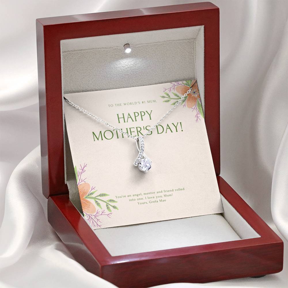 Mother in Law Gift, Foster Mom Gift,  Bonus Mom Gift Necklace, 1st Mothers Day Gift, To My Mom Necklace Mom Necklace Mother Figure Gift,